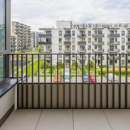 아파트 Nowoczesny Z Balkonem I Miejscem Parkingowym Ursus By Renters